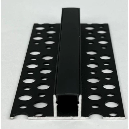 Profil aluminiu pentru banda LED 2m 53 mm x 13 mm negru