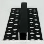 Profil aluminiu pentru banda LED 2m 53 mm x 13 mm negru