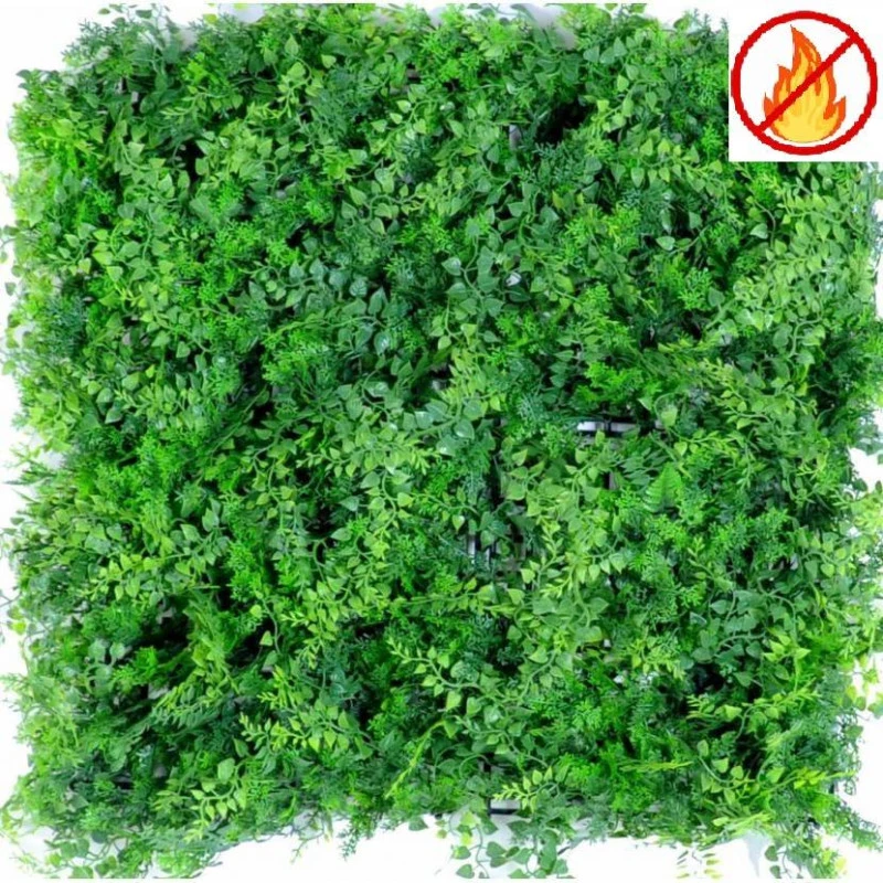 Perete Verde Artificial Amestec De Feriga 50X50cm IGNIFUG