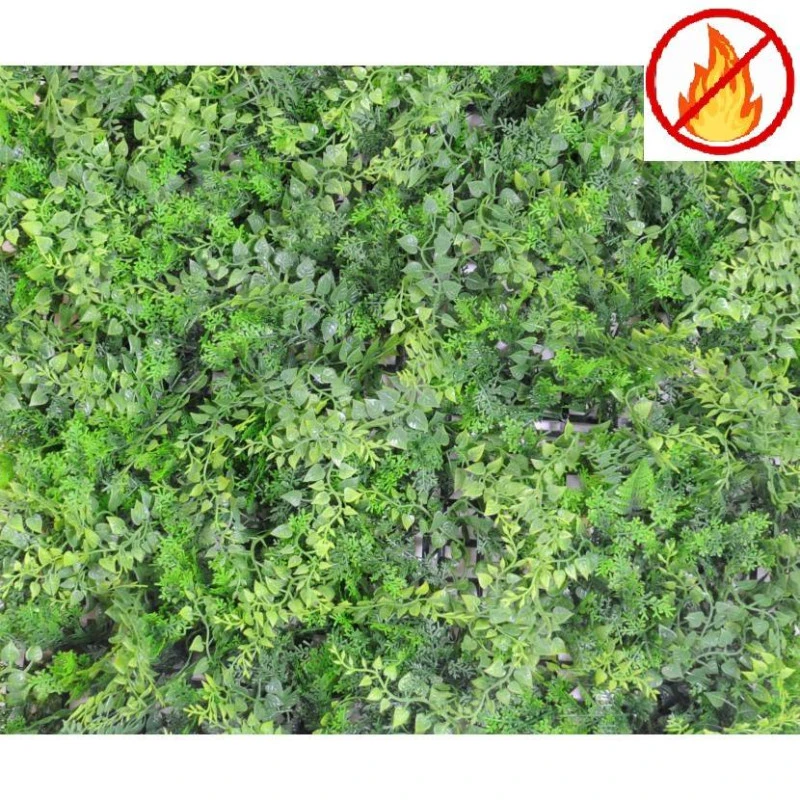 Perete Verde Artificial Amestec De Feriga 50X50cm IGNIFUG