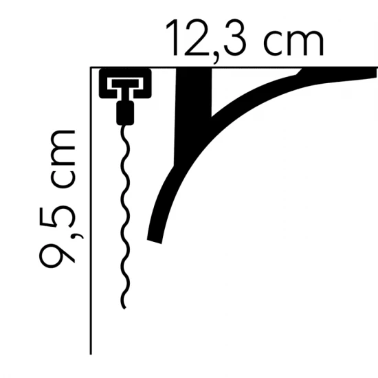 Profil LED Masca Galerie QL011