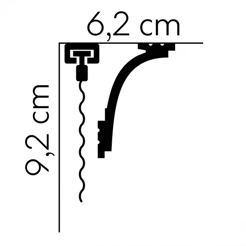 Cornisa masca galerie MD111