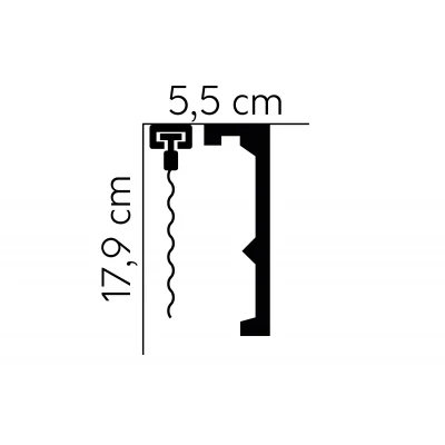 Cornisa masca galerie QL056 MARDOM DECOR