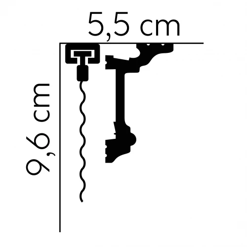 Cornisa masca galerie MD137