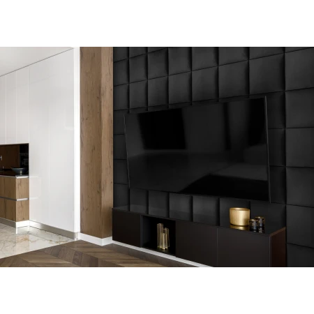 Panou tapitat BASIC 01-Patrat negru MV99 30x30