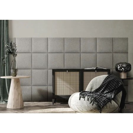 Panou tapitat BASIC 01-Patrat gri SV88 30x30 Stegu