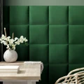 Panou tapitat BASIC 01-Patrat verde MO12 30x30