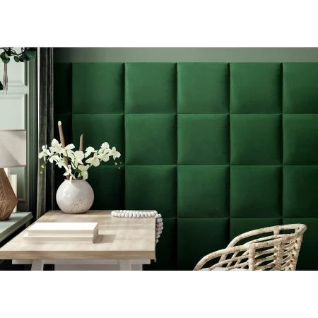 Panou tapitat BASIC 01-Patrat verde MO12 30x30 Stegu