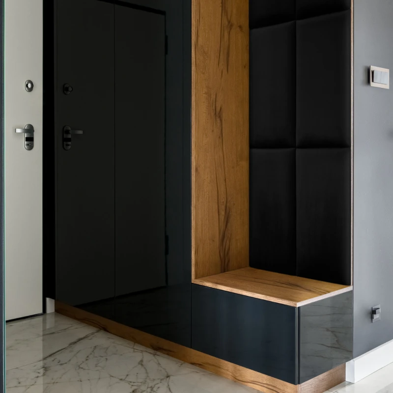 Panou tapitat BASIC 01-Dreptunghi negru MV99 60x30
