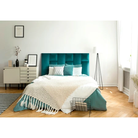 Panou tapitat BASIC 01-Dreptunghi albastru M12 60x30