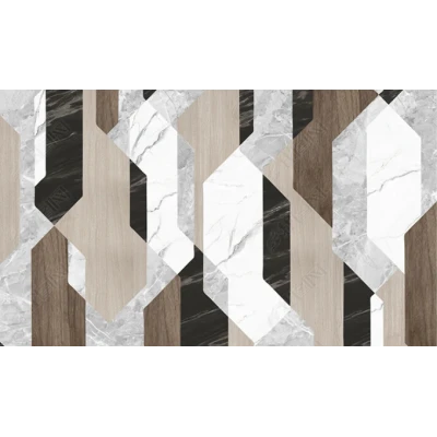 Fototapet fara imbinari Geometric Marble Panels Premier Decor