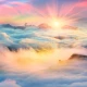 Fototapetfara imbinari Morning Dawn Above The Clouds