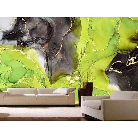 Fototapet fara imbinari Dream Black-Green Transfusion Premier Decor