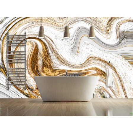 Fototapet fara imbinari Dream Golden Liquid Art