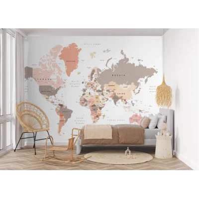 Fototapet fara imbinari Girl Map Premier Decor