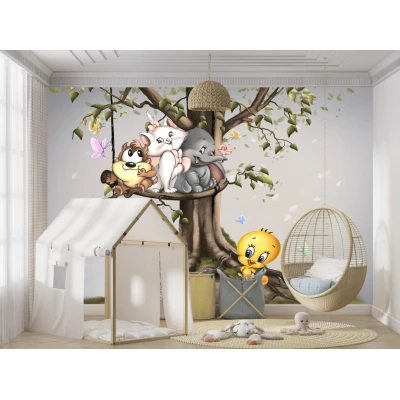 Tapet fara imbinari Cute Friends Premier Decor