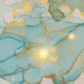 Fototapet fara imbinari Dream Shiny Teal Background
