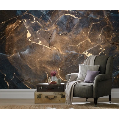 Fototapet fara imbinari Dream Black Galaxy Fluid Art Premier Decor