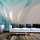 Fototapet fara imbinari Dream Saturated Turquoise With Golden Waves Fototapet fara imbinari Dream Saturated Turquoise With Golden Waves