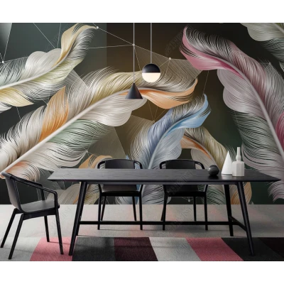 Fototapet fara imbinari Dream Chromatic Feather Premier Decor