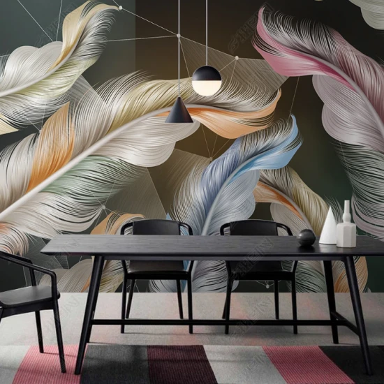 Fototapet fara imbinari Dream Chromatic Feather