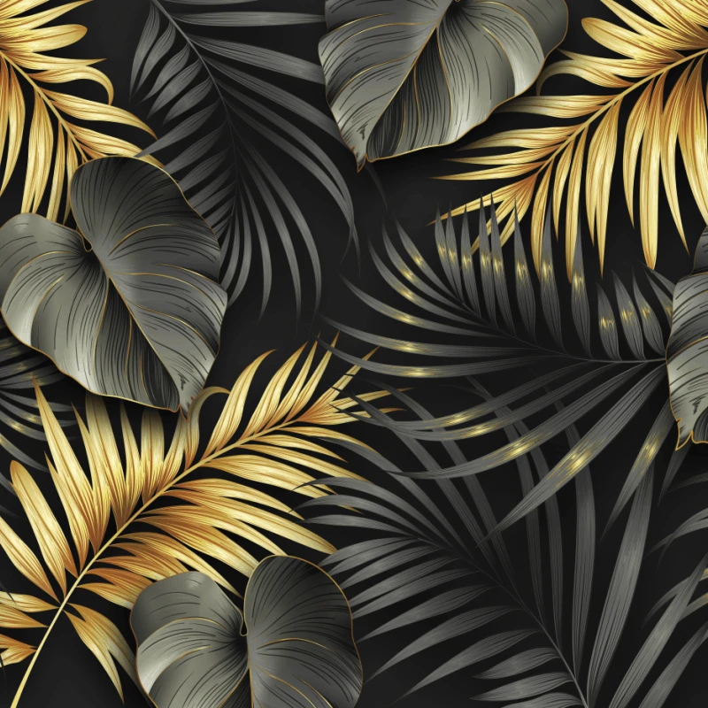 Fototapet fara imbinari Golden Leafs
