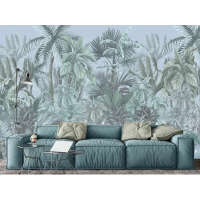 Fototapet fara imbinari Foggy Tropical Forest Premier Decor