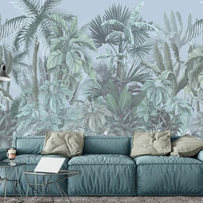 Fototapet fara imbinari Foggy Tropical Forest Premier Decor