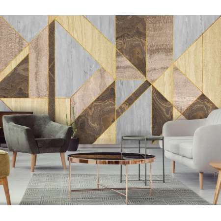 Fototapet fara imbinari  Abstraction Marble Panels Premier Decor