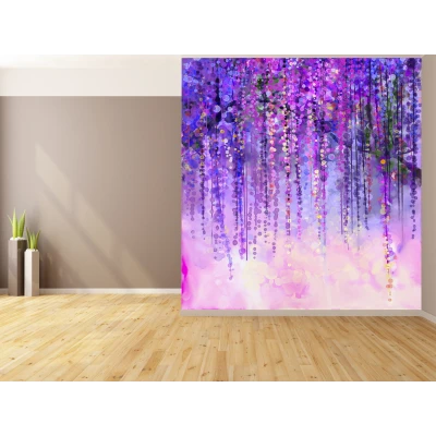 Fototapet fara imbinari Dream Magical Lilac Flowers Premier Decor