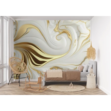 Fototapet fara imbinari Golden Wave