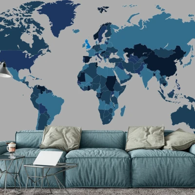 Fototapet fara imbinari Globe World Map Premier Decor