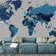 Fototapet fara imbinari Globe World Map Fototapet fara imbinari Globe World Map
