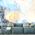 Fototapet fara imbinari Dream Luxurious Sky Blue