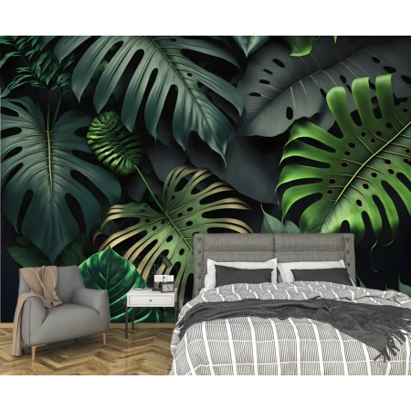 Fototapet fara imbinari Tropic Leaves Premier Decor