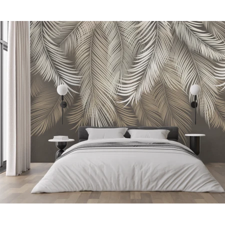 Tapet fara imbinari Fallen Leaf material in Premier Decor