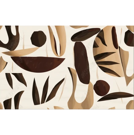 Fototapet fara imbinari Dream Hand Drawn Botanical Exotic Premier Decor