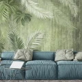 Fototapet fara imbinari Tropic Green Fresco