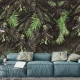 Fototapet fara imbinari Dream Dark Amazon Leaves