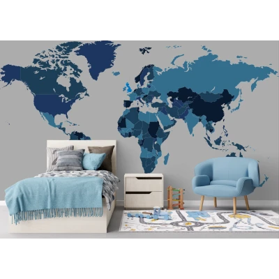 Fototapet fara imbinari Globe World Map Premier Decor
