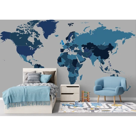 Fototapet fara imbinari Globe World Map