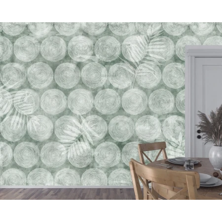 Fototapet fara imbinari Abstract Soft Green Premier Decor