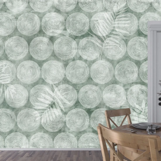 Fototapet fara imbinari Abstract Soft Green