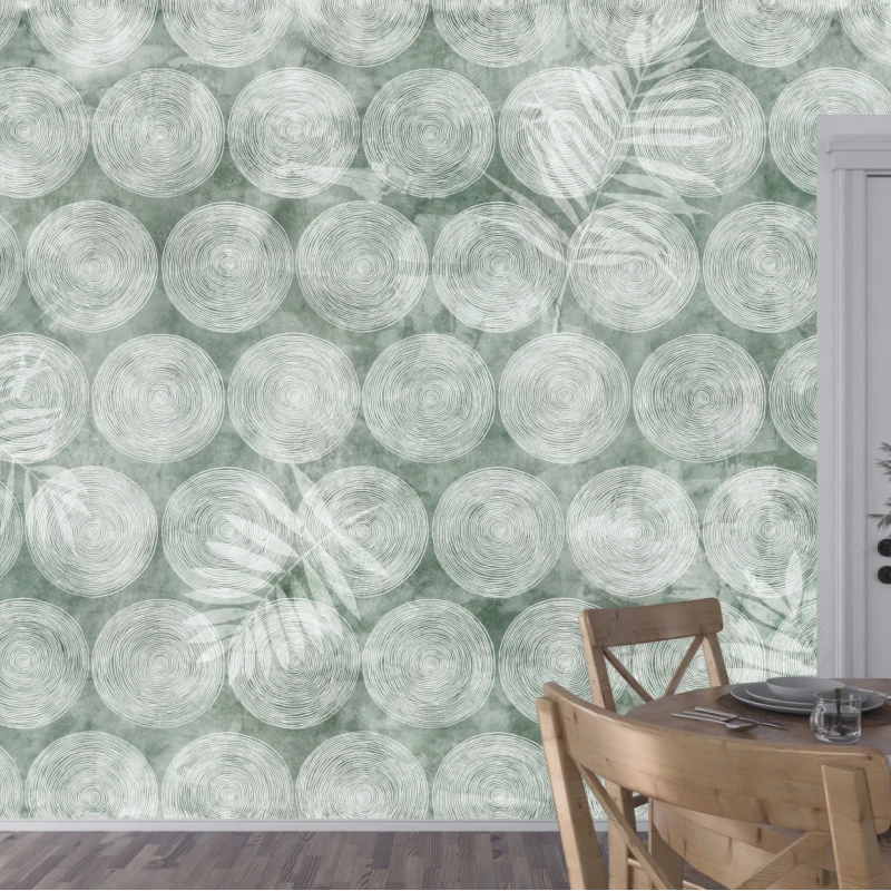 Fototapet fara imbinari Abstract Soft Green