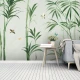Fototapet fara imbinari Watercolor Graceful Bamboo