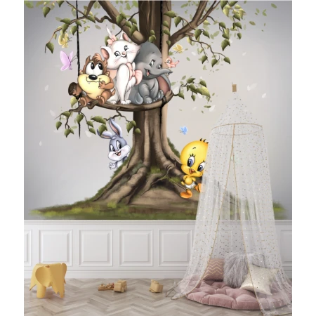 Tapet fara imbinari Cute Friends Premier Decor