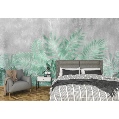 Fototapet fara imbinari The Misty Tropical Leaves Premier Decor