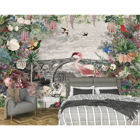 Fototapet fara imbinari Vintage Tropic Premier Decor