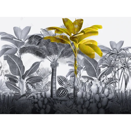 Fototapet fara imbinari Dream Golden Tropical Tree