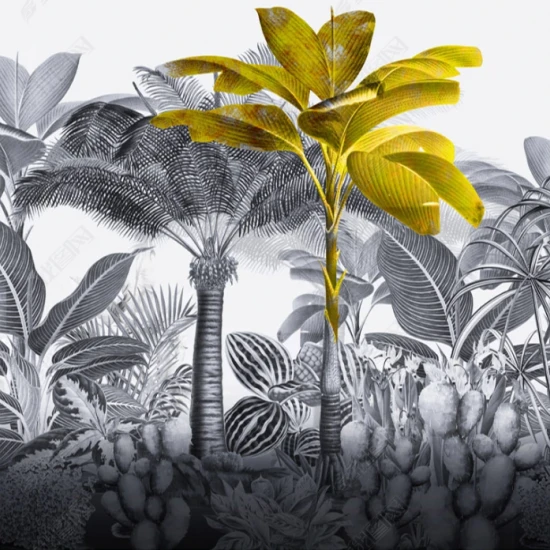 Fototapet fara imbinari Dream Golden Tropical Tree